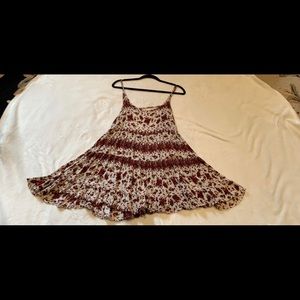 Brandy rose patterned flowy dress